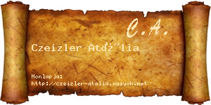 Czeizler Atália névjegykártya